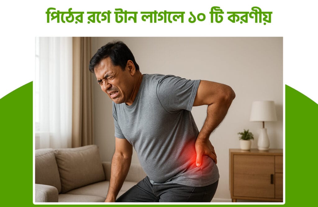 পিঠের রগে টান লাগলে করণীয় 