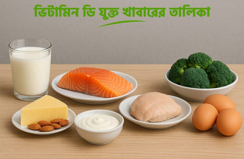 ভিটামিন ডি যুক্ত খাবারের তালিকা